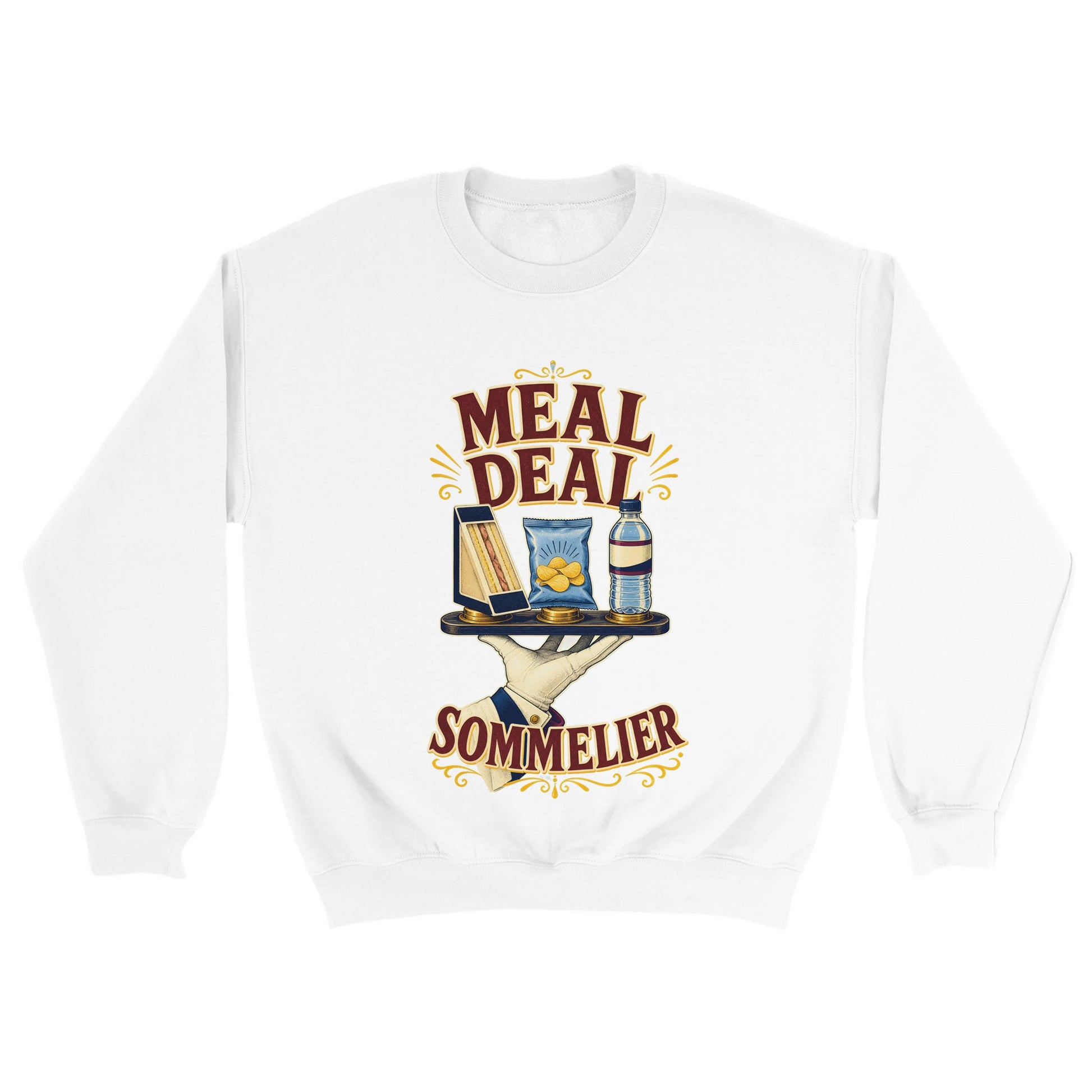 Meal Deal Sommelier British Lunch Design Sweatshirt — product view 18