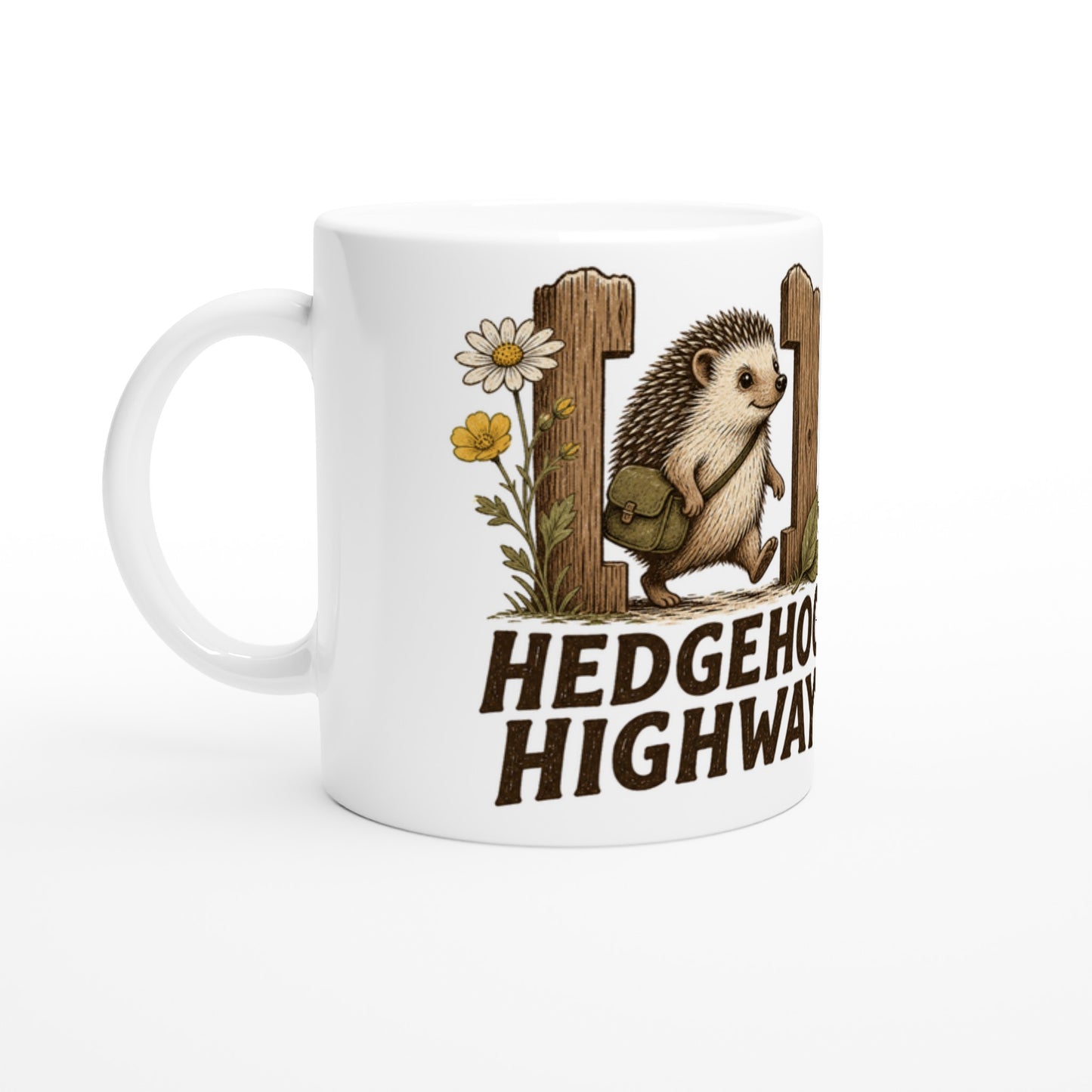 Hedgehog Highway Garden Graphic Mug — product view 2