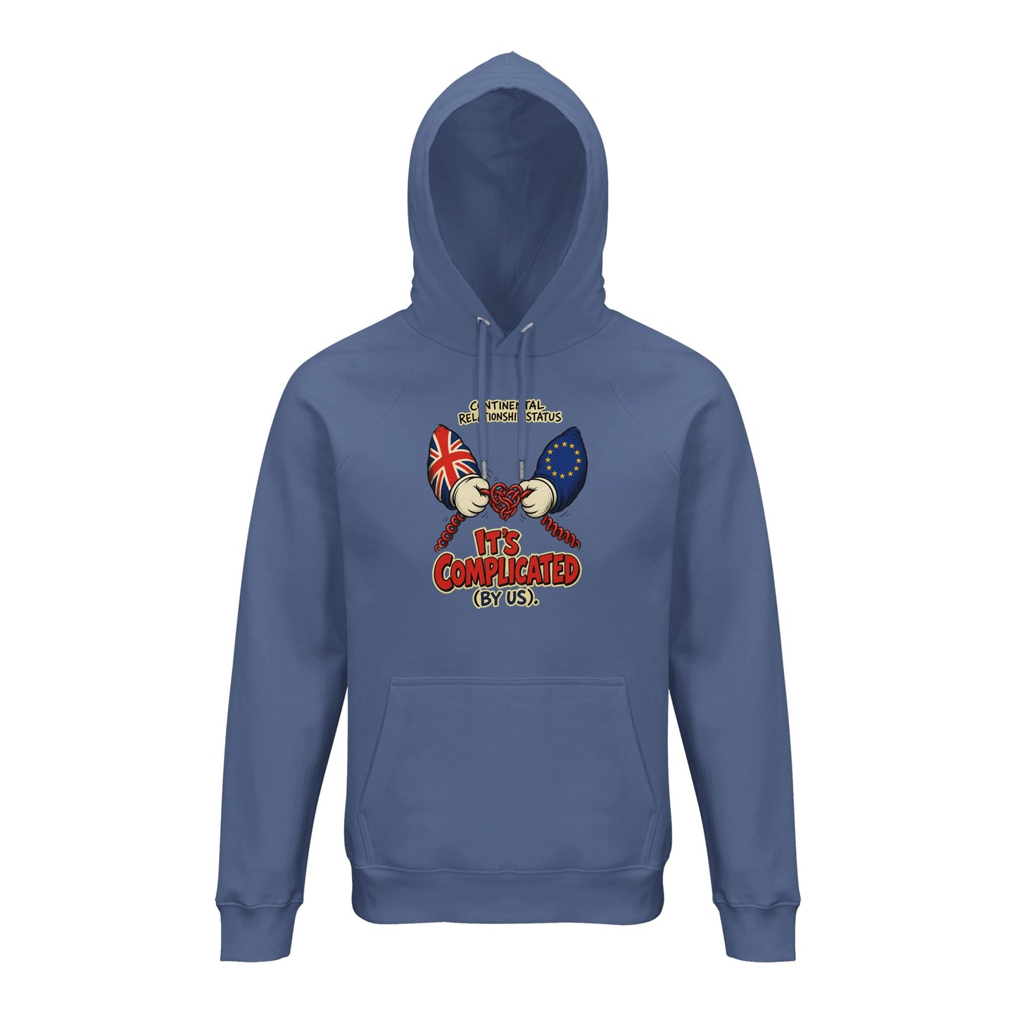 It's Complicated (By Us) UK–EU 1990s Cartoon Hoodie — product view 3