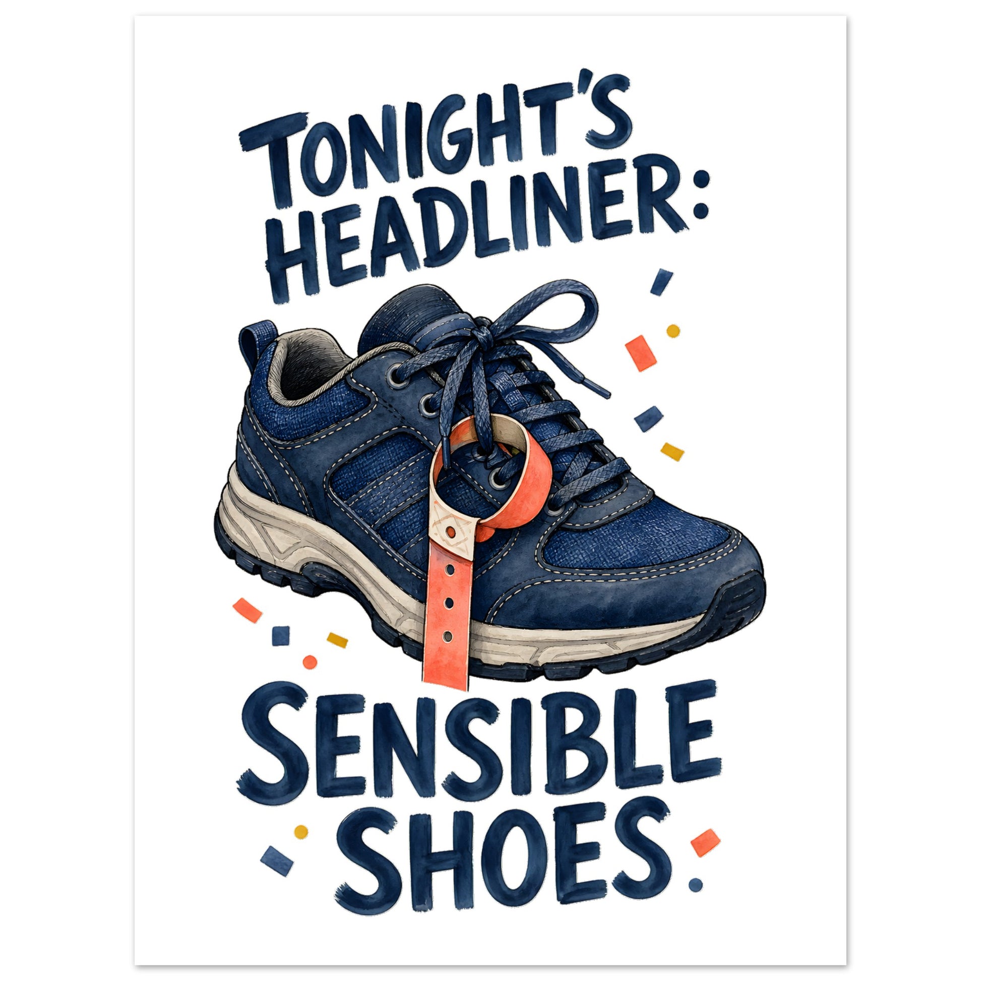 Tonight's Headliner: Sensible Shoes Concert Poster — product view 5