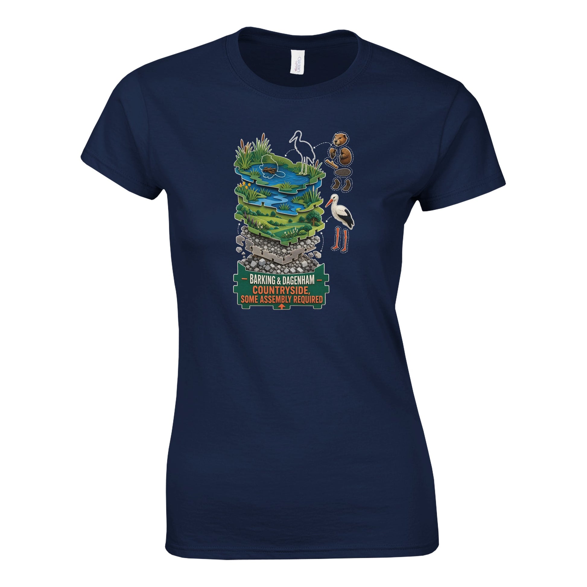 Barking & Dagenham Countryside Women's T-shirt — product view 8
