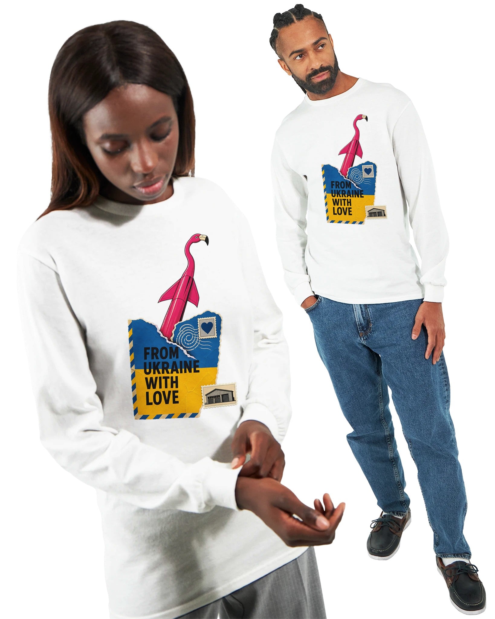 From Ukraine With Love Long-Sleeve T-shirt — product view 15