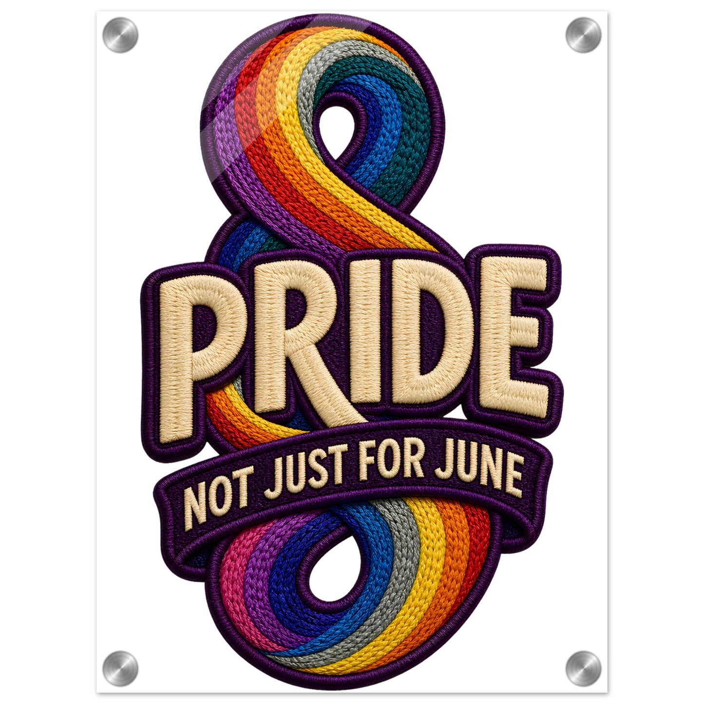 Pride: Not Just for June Acrylic Print — product view 1