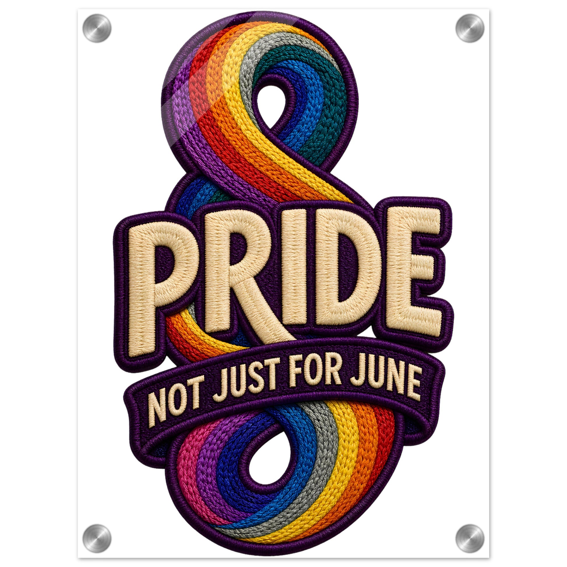 Pride: Not Just for June Acrylic Print — product view 1