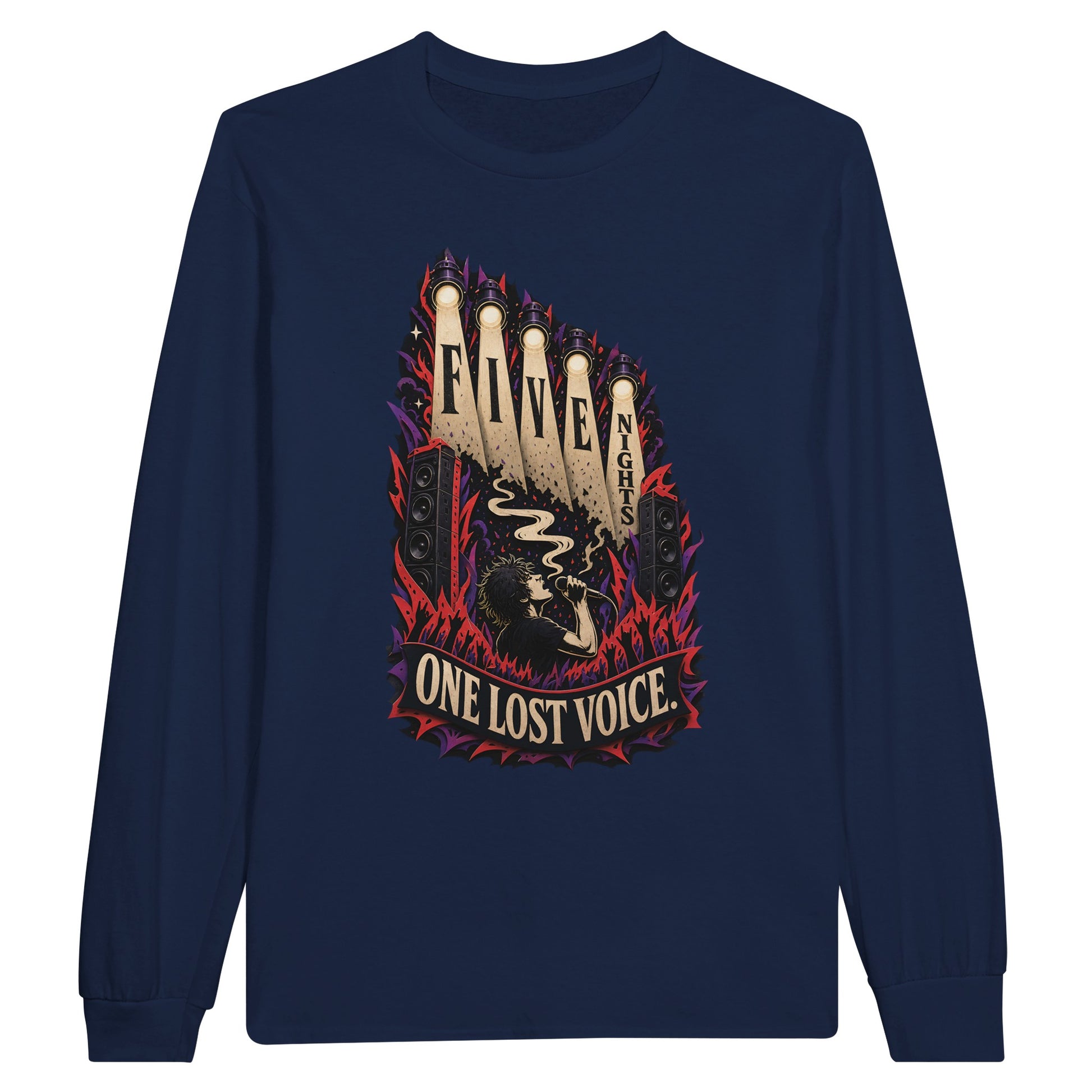 Five Nights, One Lost Voice Long-Sleeve T-shirt — product view 11