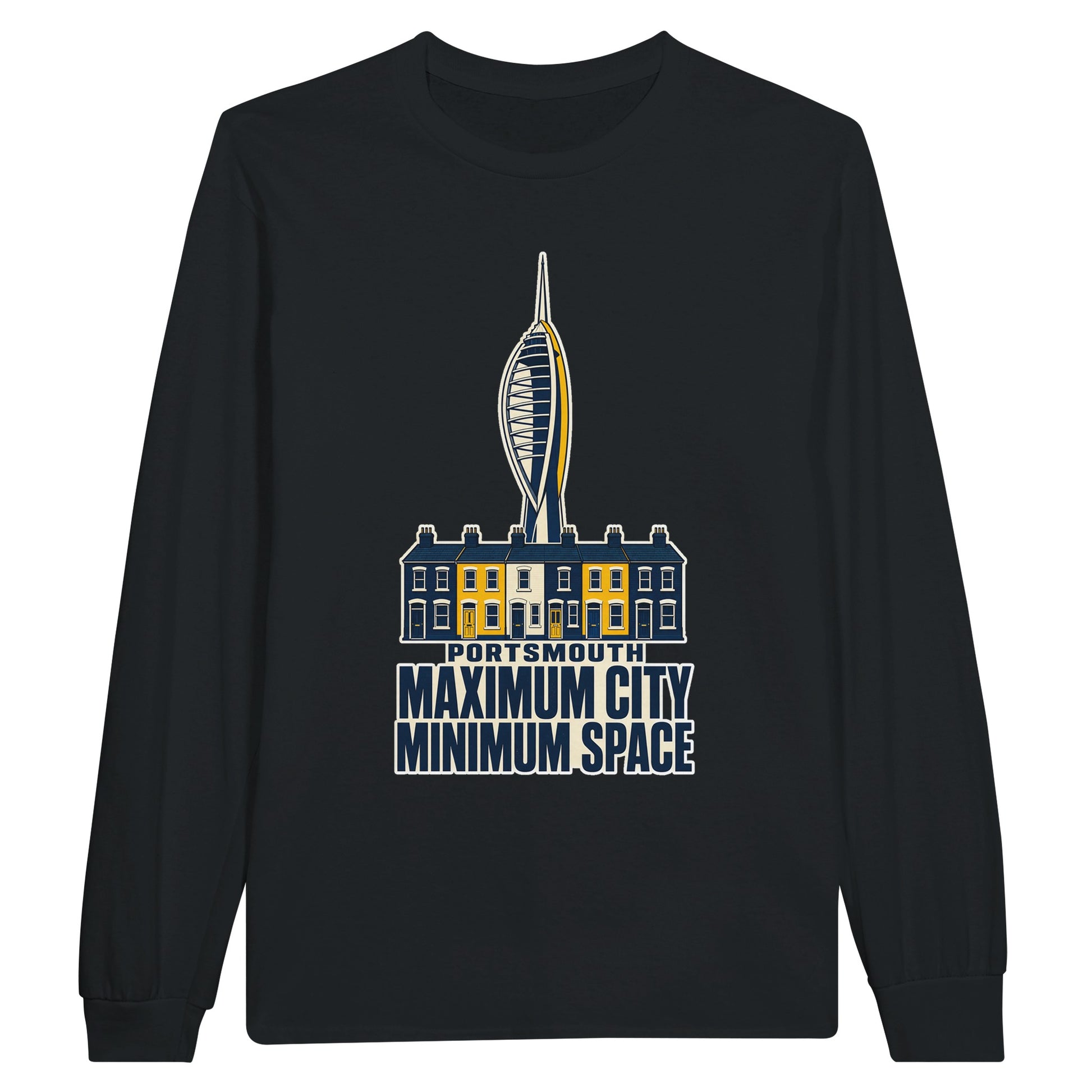 Portsmouth Maximum City Minimum Space Long-Sleeve T-shirt — product view 7