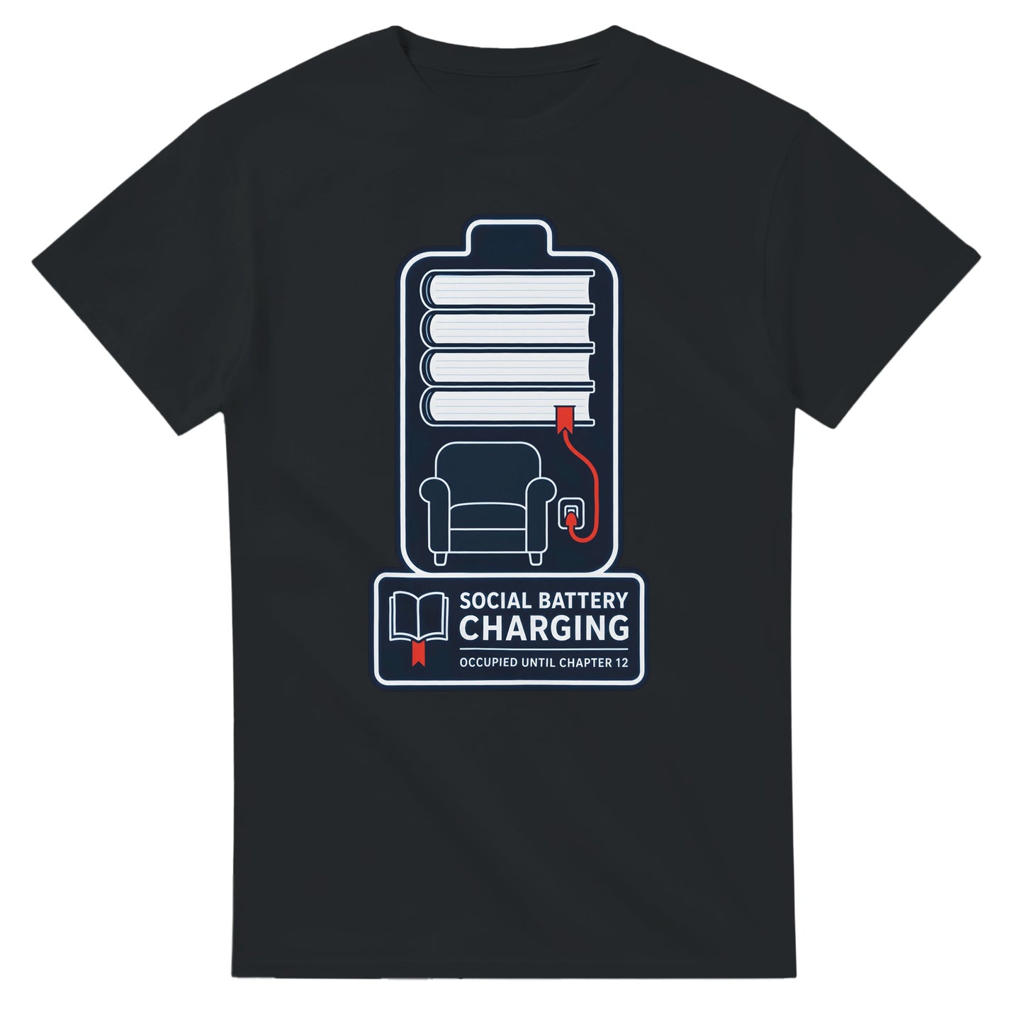 Social Battery Charging T-shirt — product view 10