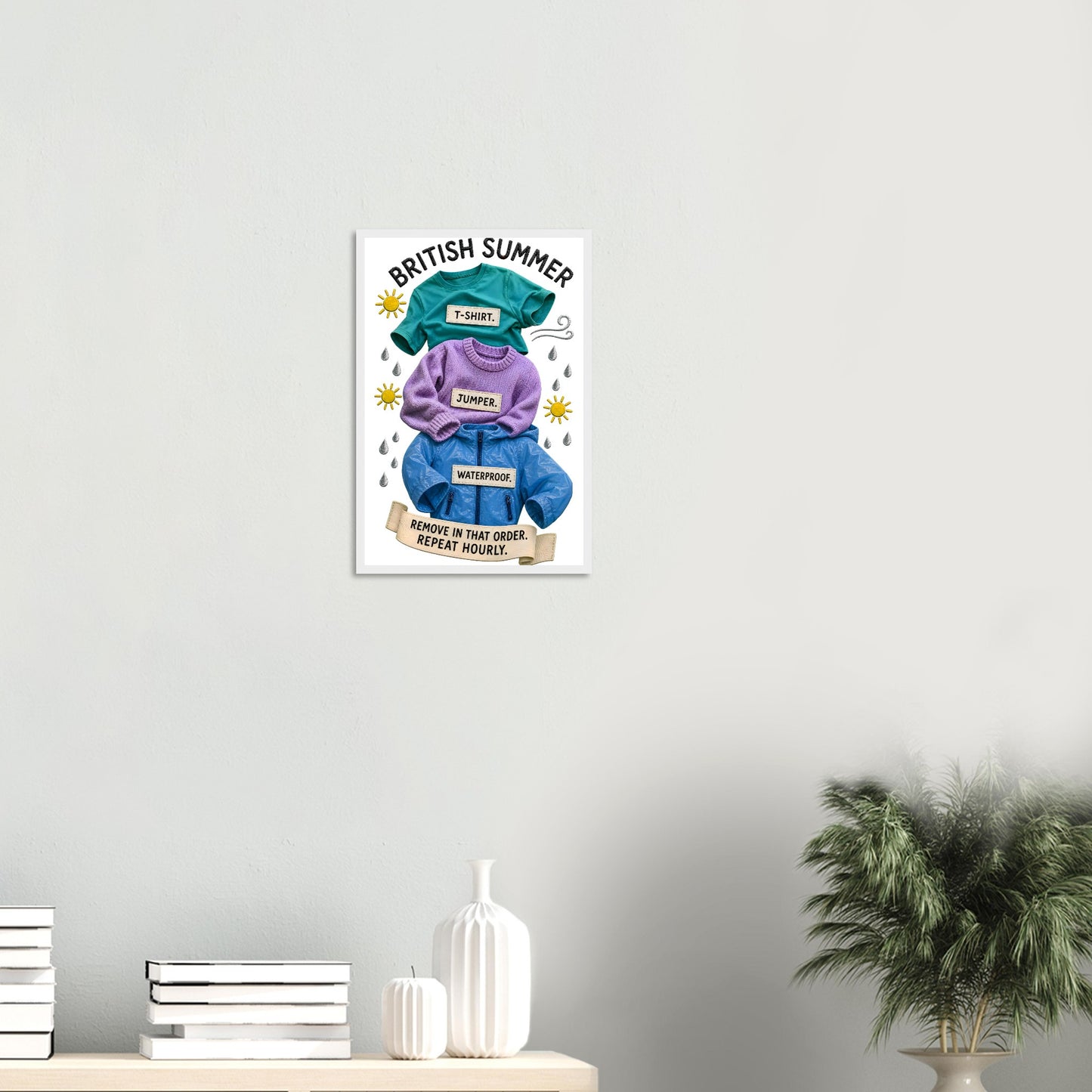 British Summer: Repeat Layers Hourly Framed Wall Art — product view 11