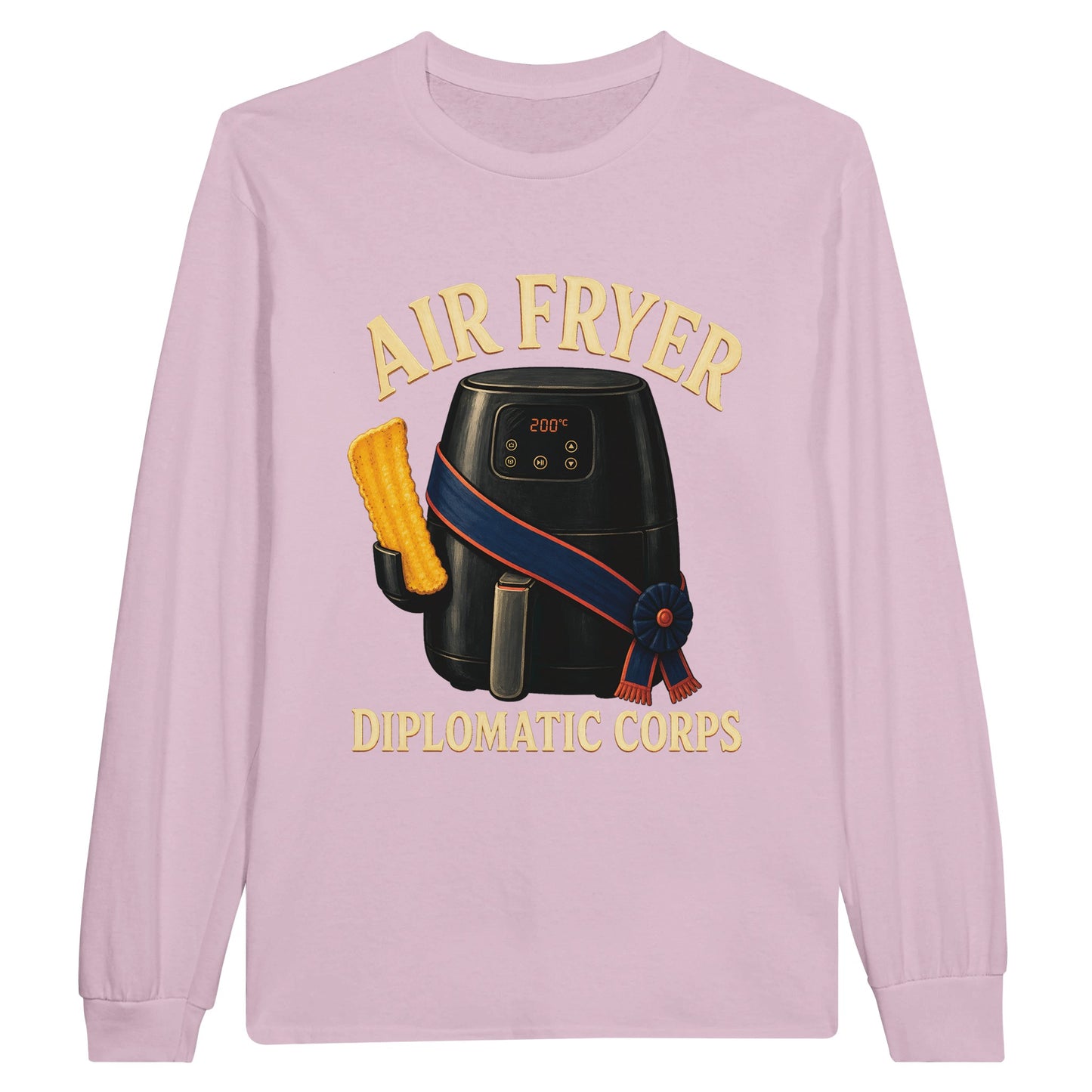 Air Fryer Diplomatic Corps Long-Sleeve T-shirt — product view 6