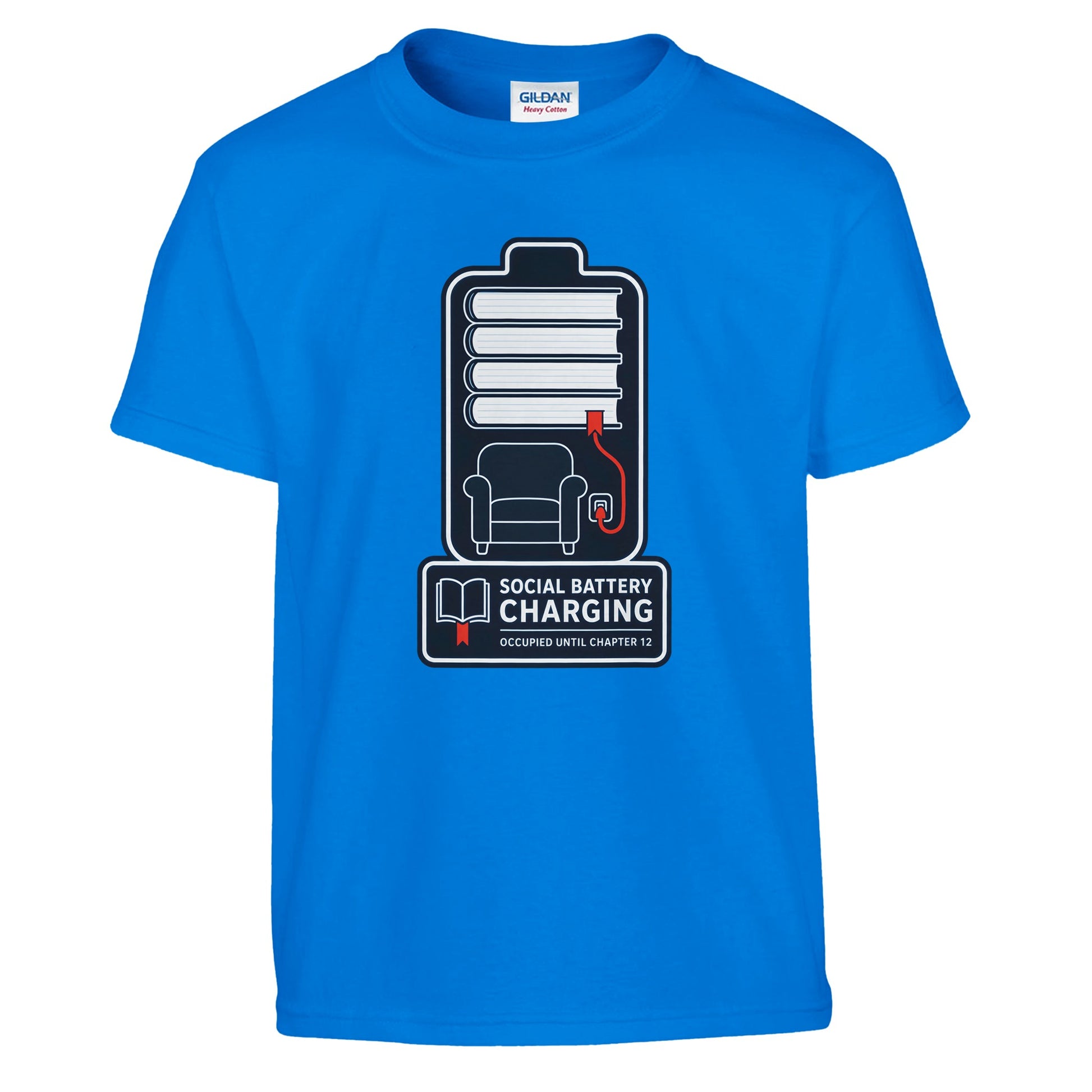 Social Battery Charging Kids' T-shirt — product view 14