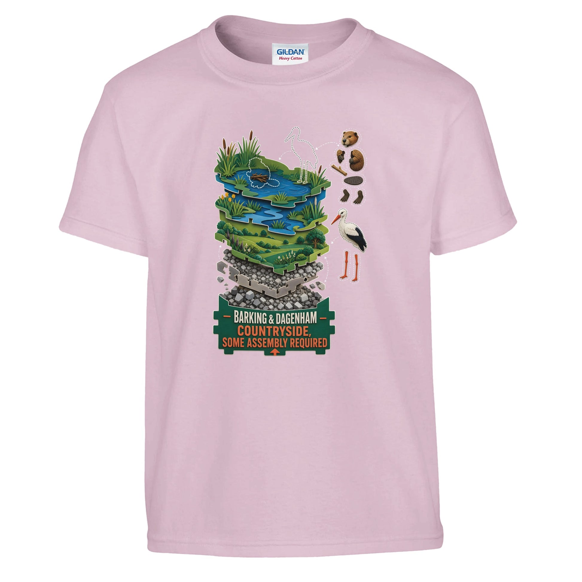 Barking & Dagenham Countryside Kids' T-shirt — product view 9