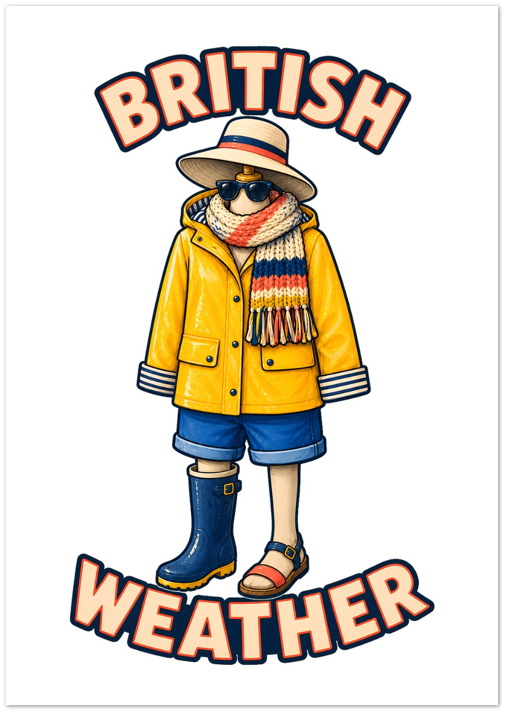 British Weather All-Weather Outfit Greeting Card Pack — product view 2