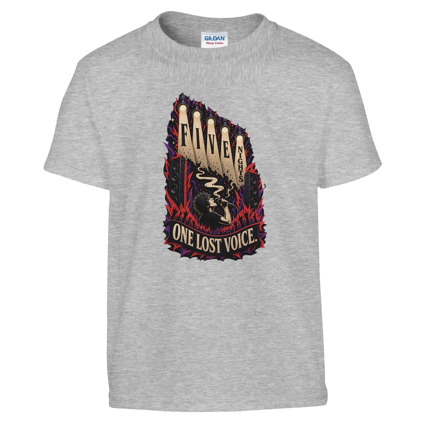 Five Nights, One Lost Voice Kids' T-shirt — product view 4
