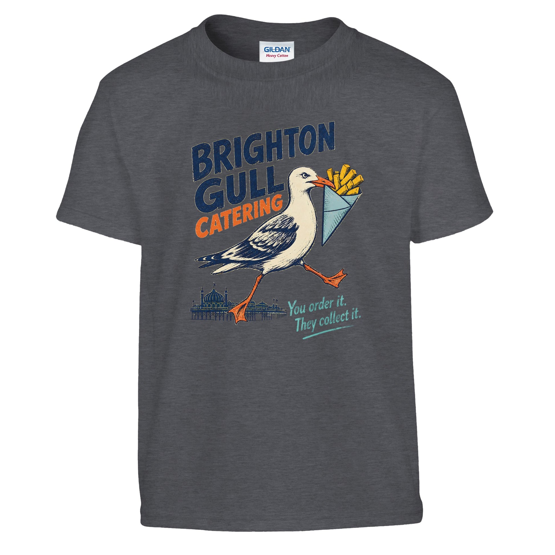 Brighton Gull Catering - You Order It, They Collect It Kids' T-shirt — product view 12