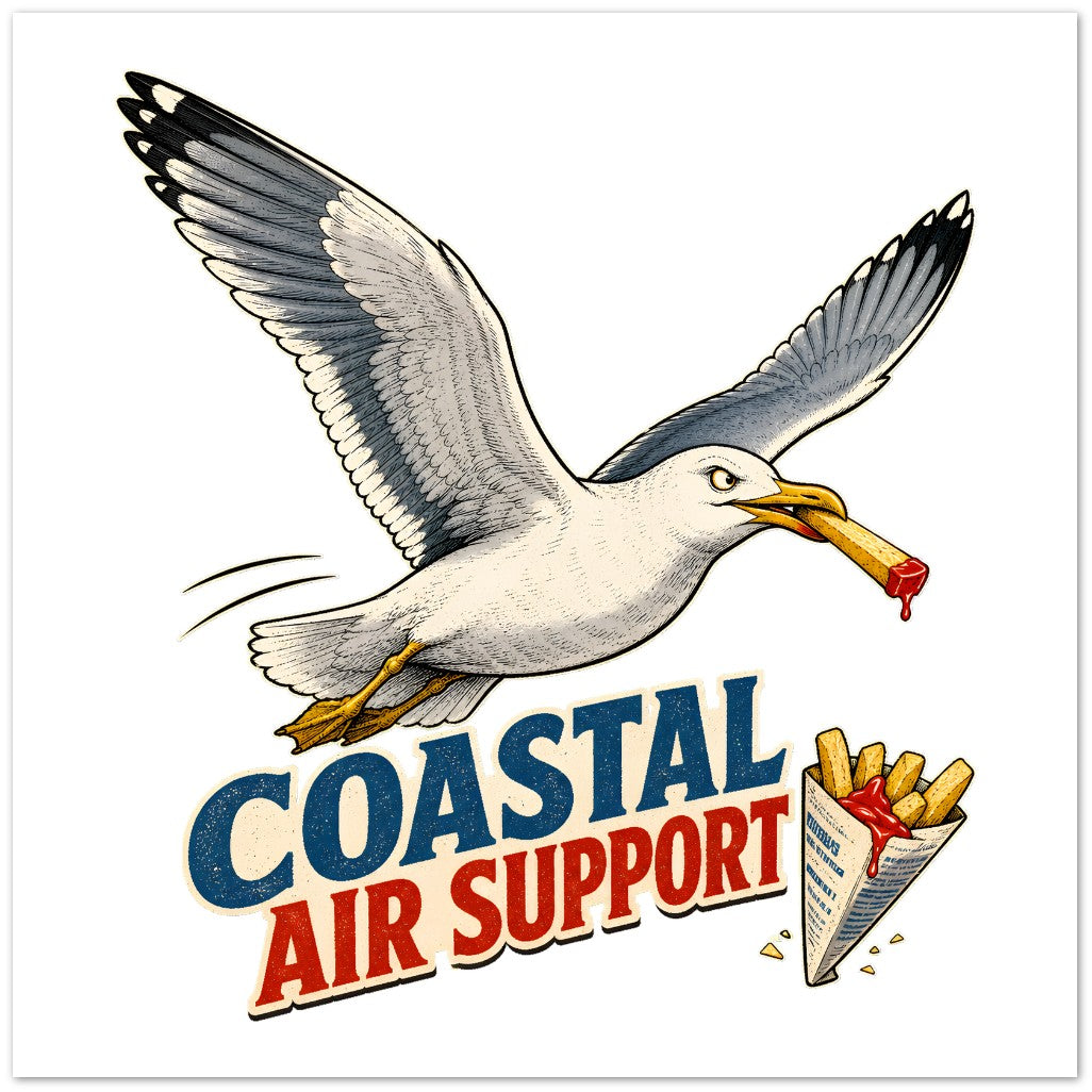 Coastal Air Support Seagull Graphic Greeting Card Pack — product view 3