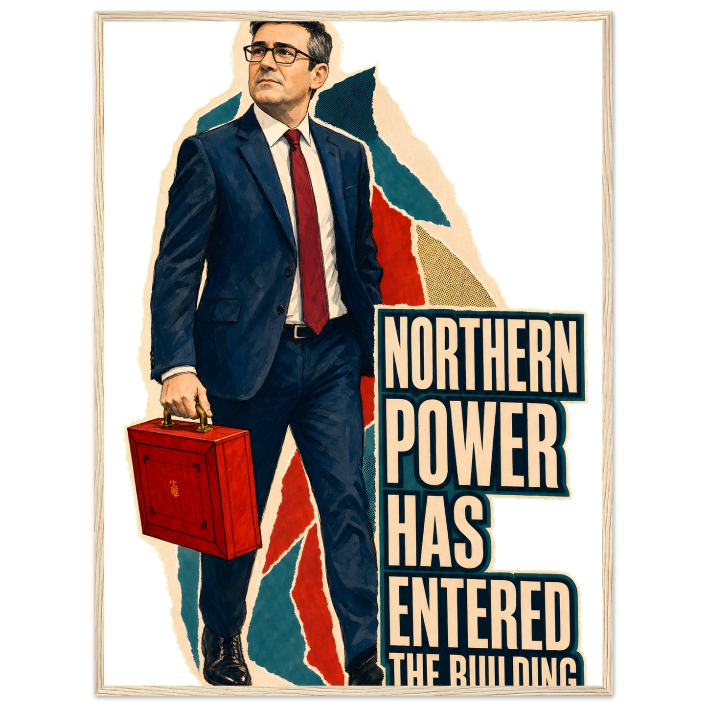 Northern Power Has Entered the Building Tote Bag Framed Wall Art — product view 5