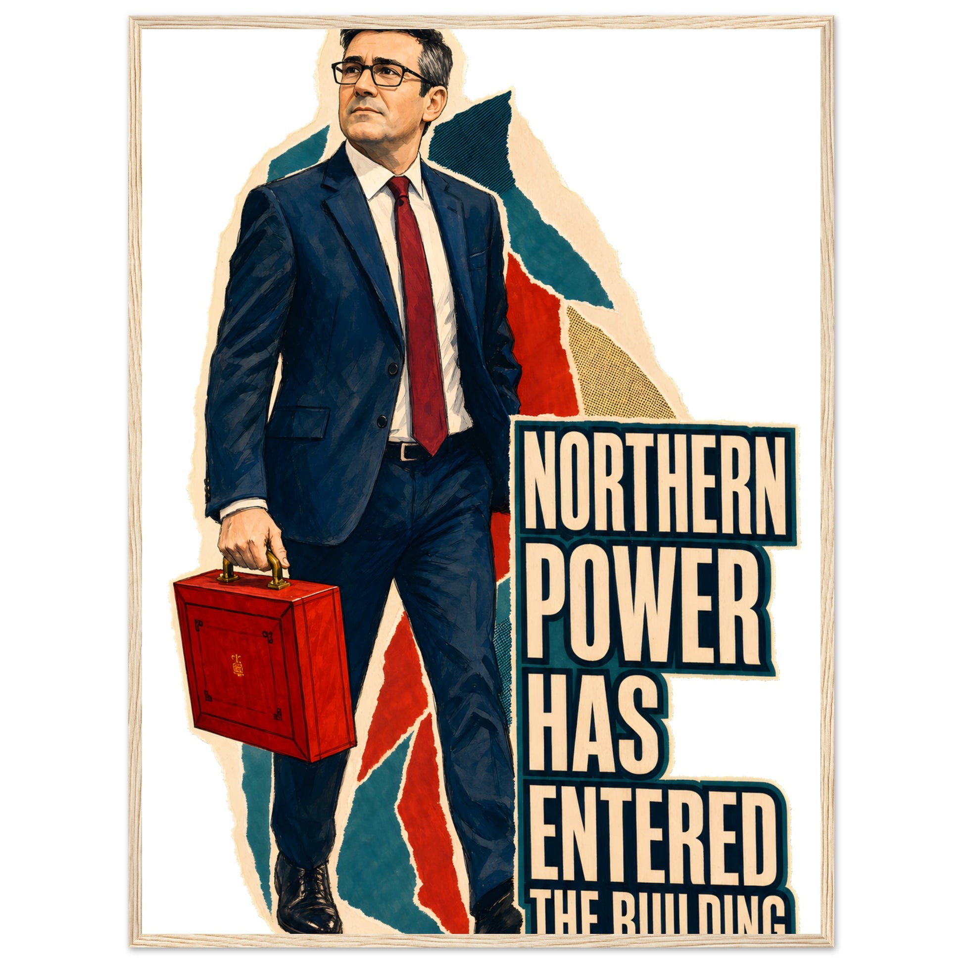 Northern Power Has Entered the Building Tote Bag Framed Wall Art — product view 5