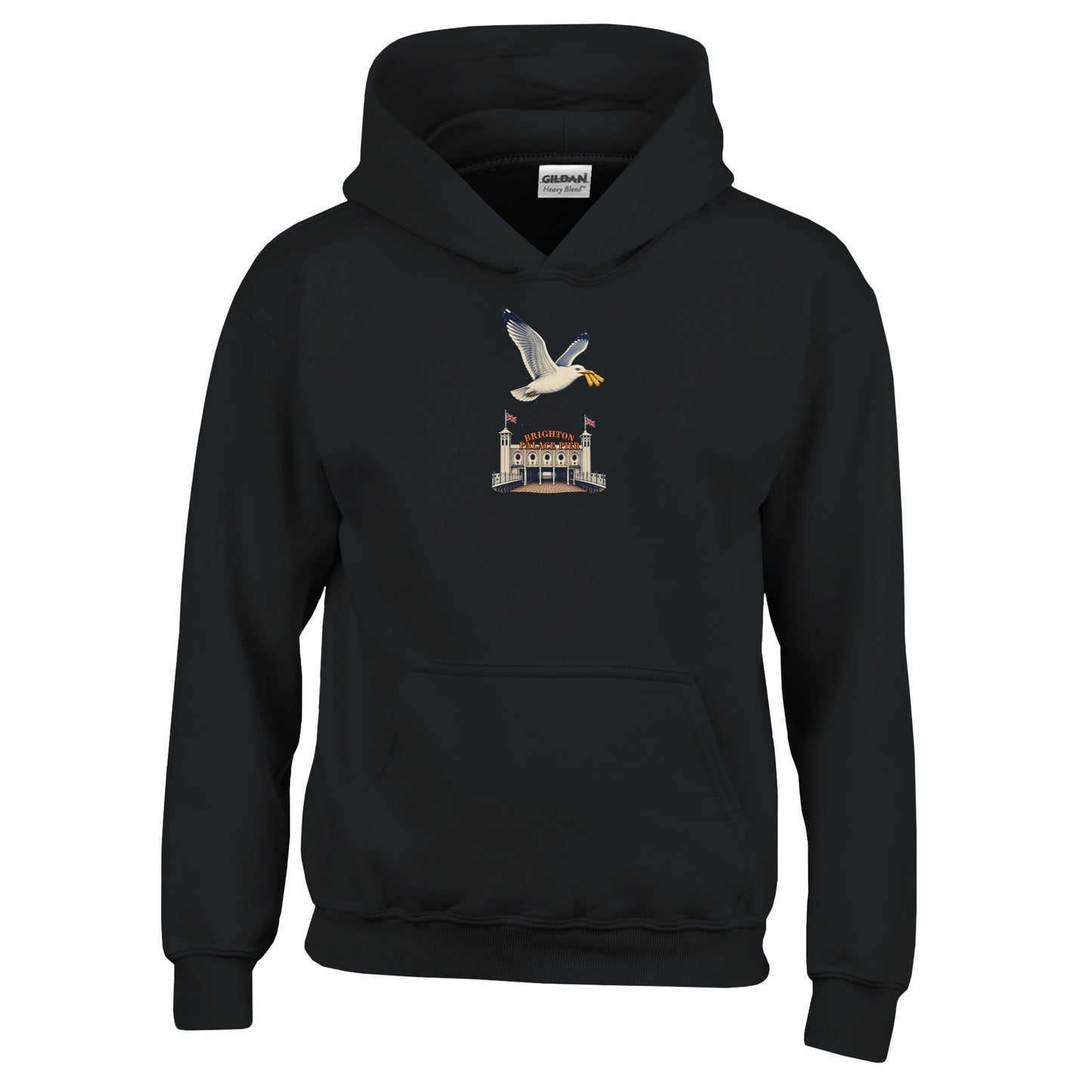 Brighton Palace Pier Chip Heist Kids' Hoodie — product view 3