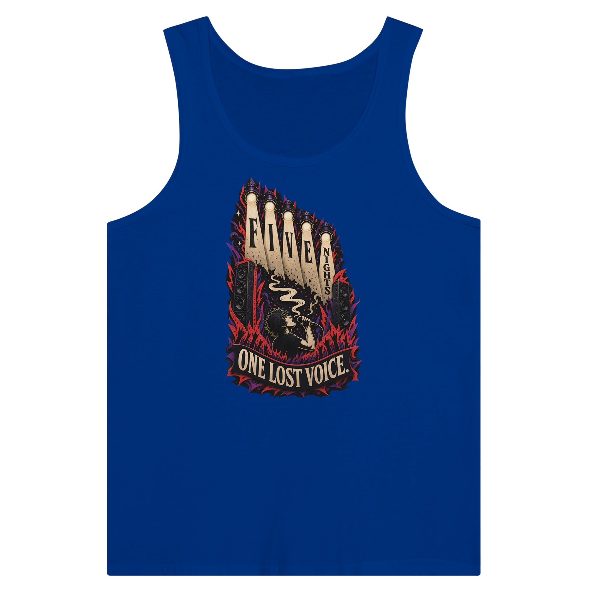 Five Nights, One Lost Voice Premium Unisex Tank Top — product view 3