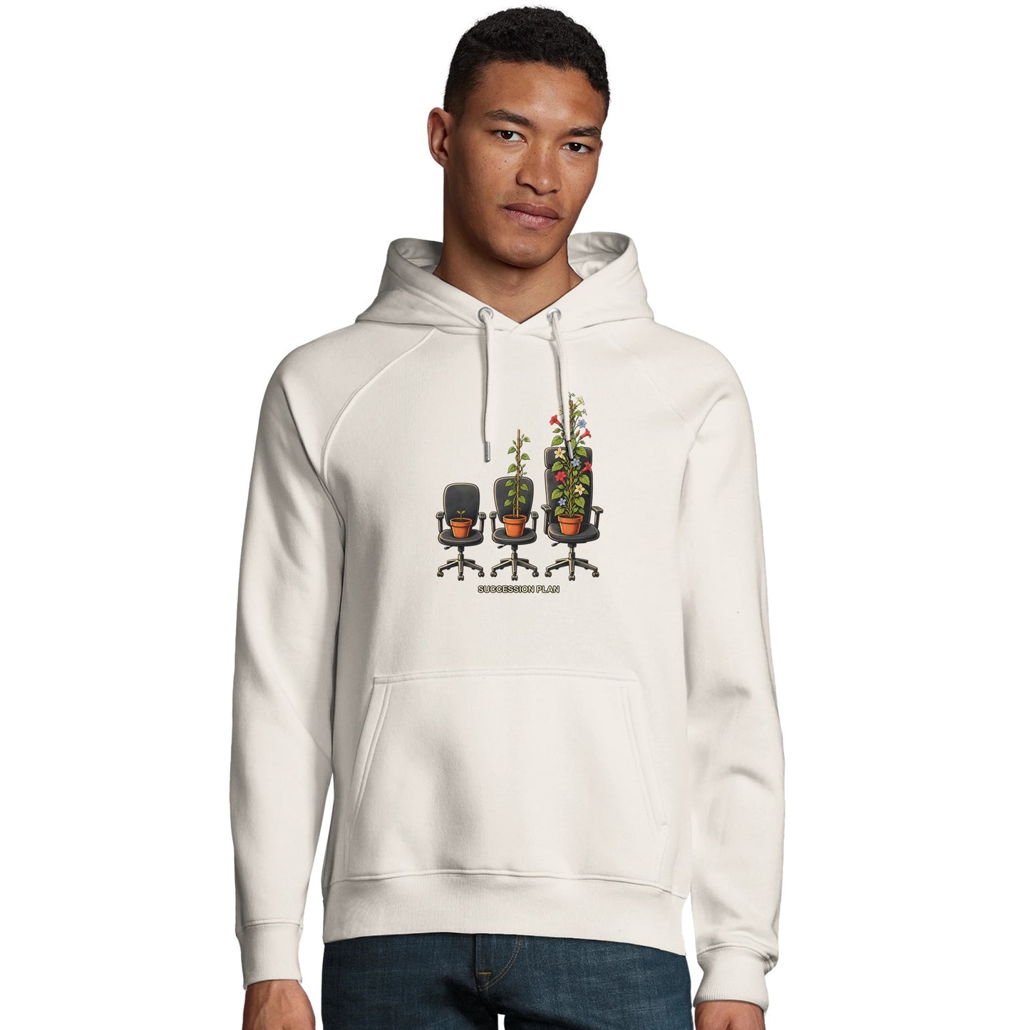 Succession Plan Office Chair Garden Graphic Hoodie — product view 14