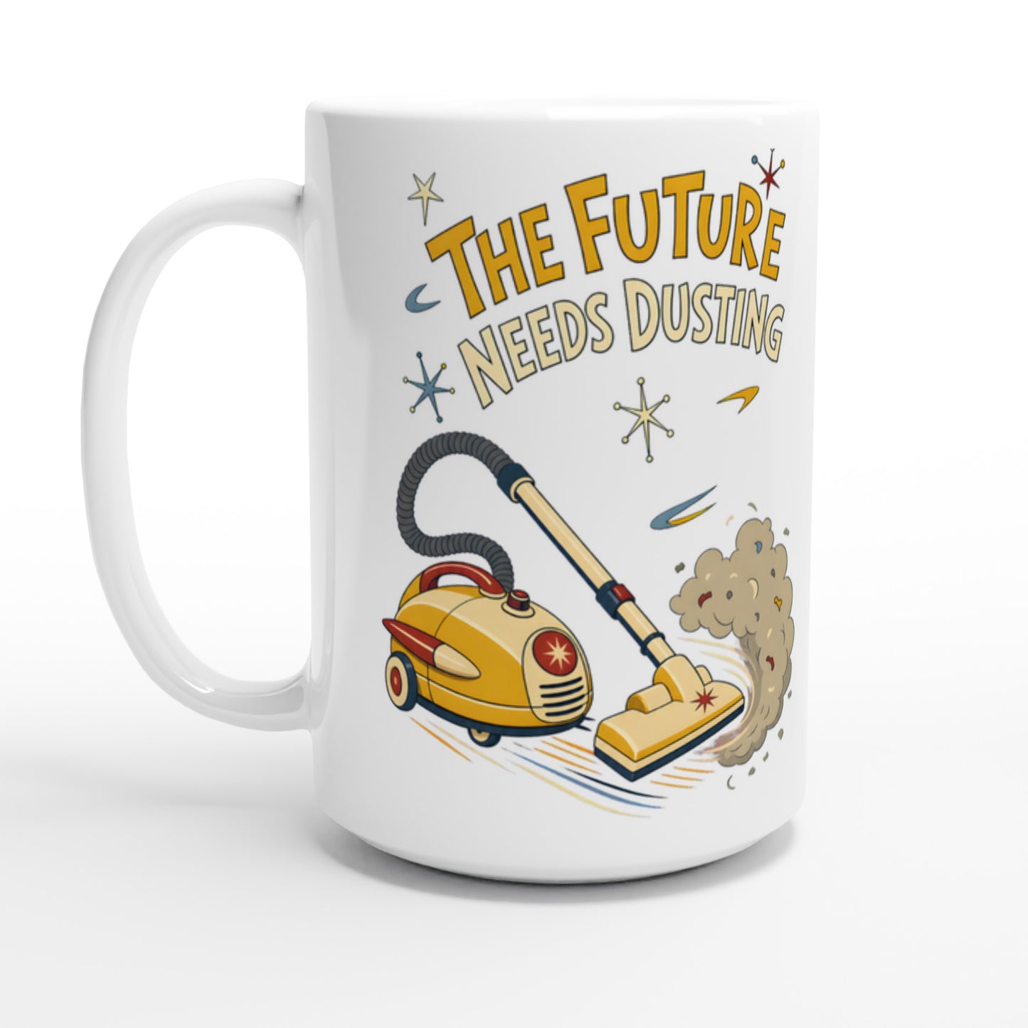 The Future Needs Dusting Large Mug — product view 1