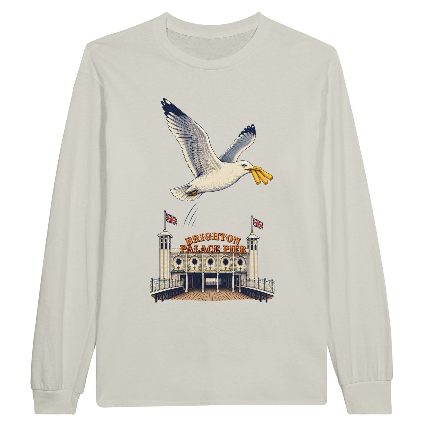 Brighton Palace Pier Chip Heist Long-Sleeve T-shirt — product view 14
