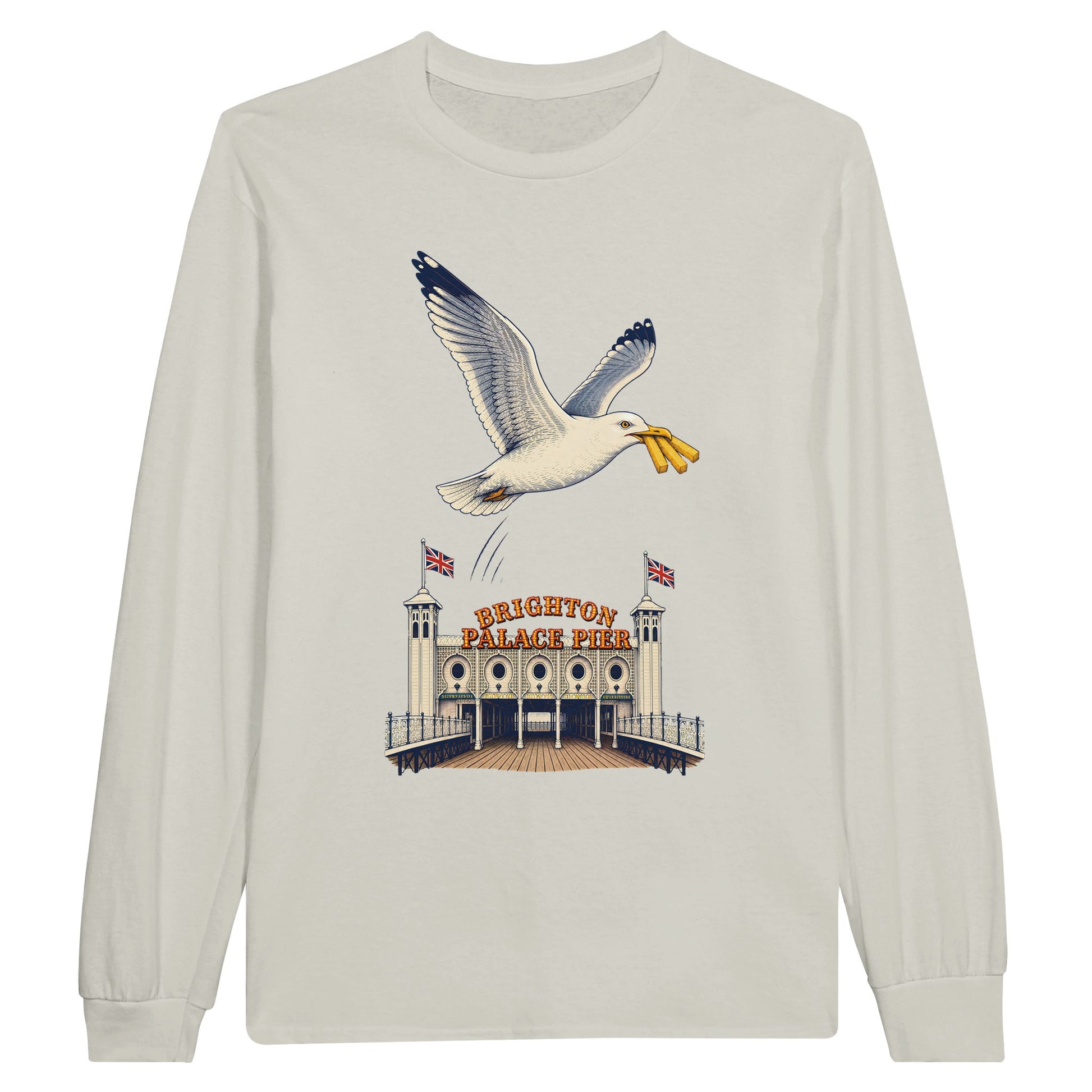 Brighton Palace Pier Chip Heist Long-Sleeve T-shirt — product view 14