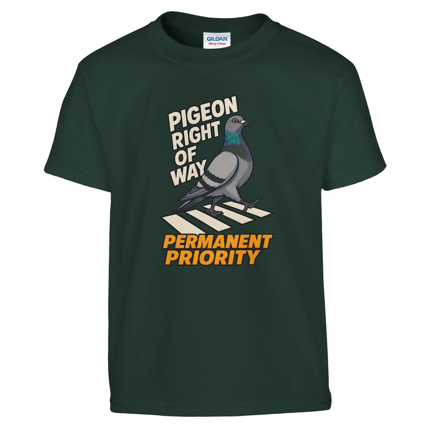 Pigeon Right of Way Kids' T-shirt — product view 12