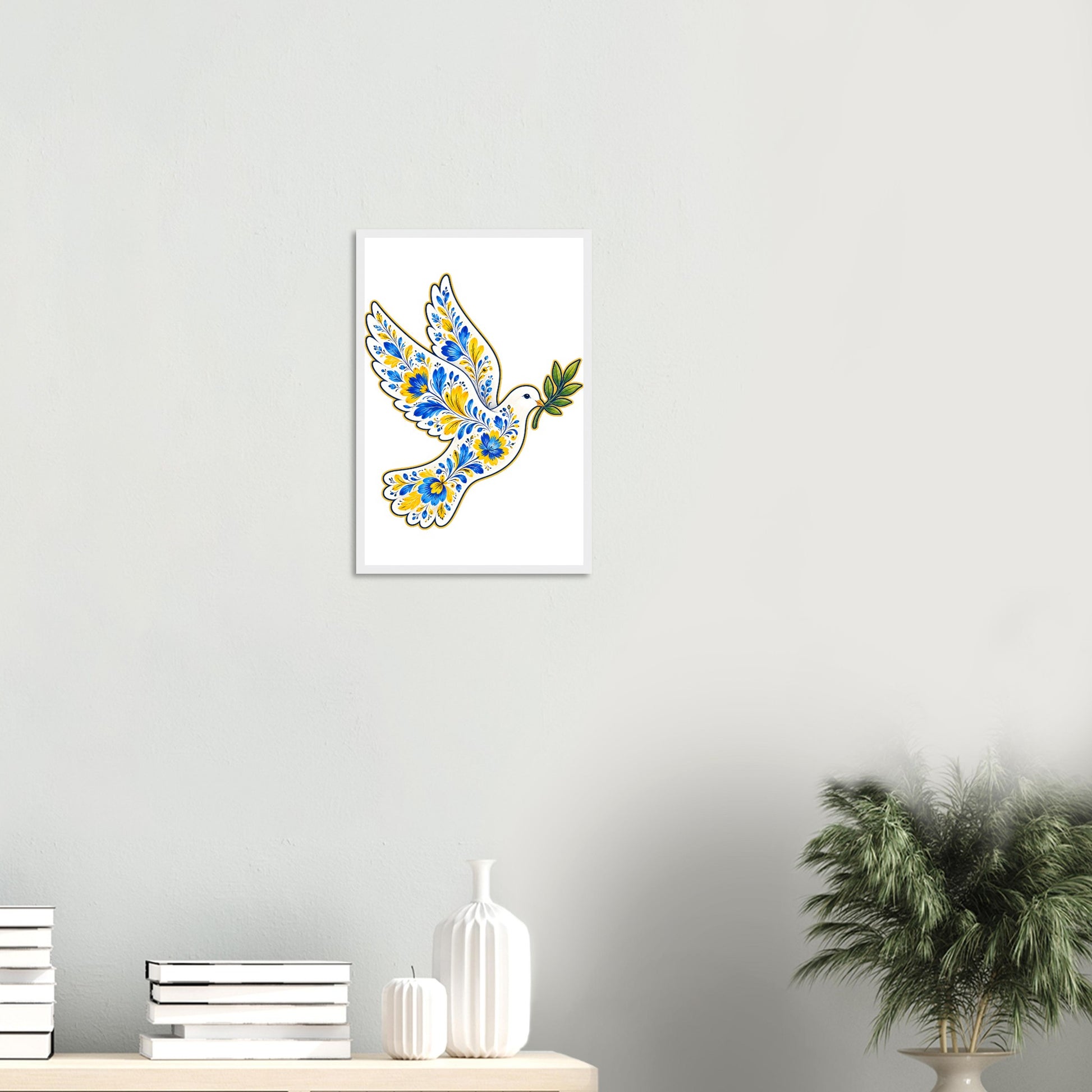 Ukraine Peace Dove Framed Wall Art — product view 11