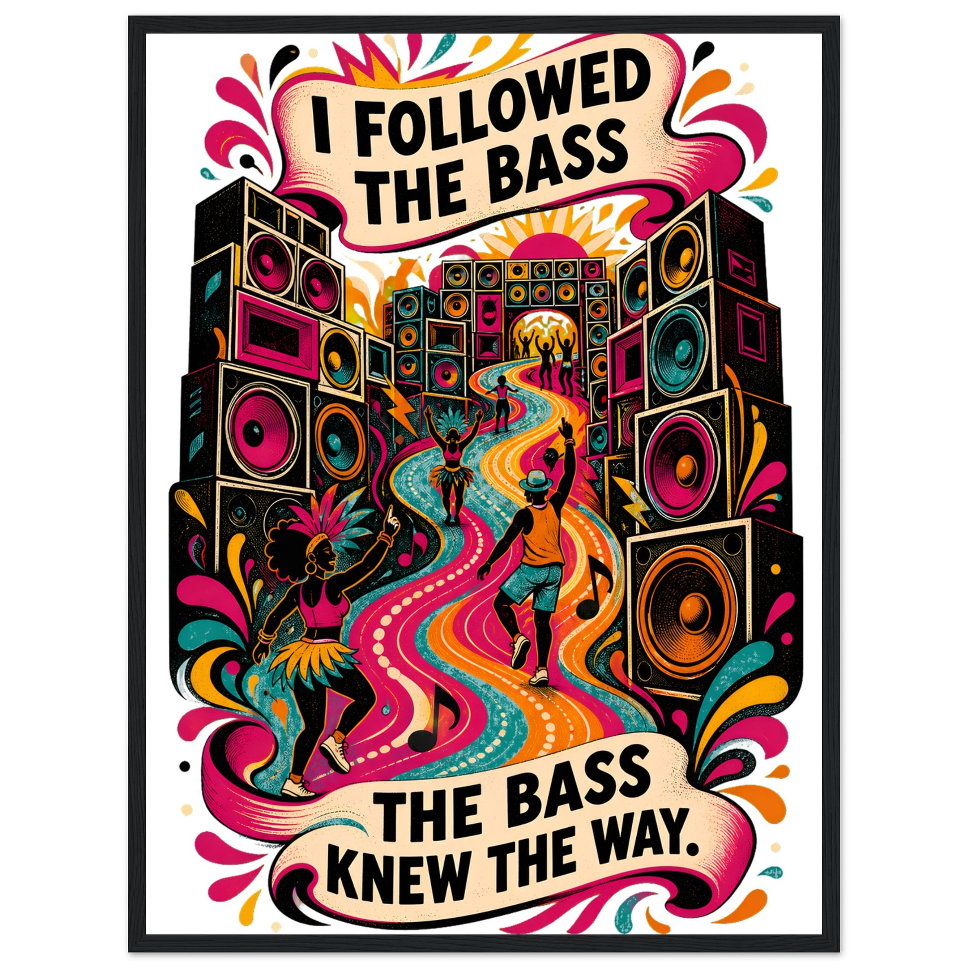 I Followed the Bass Framed Wall Art — product view 6