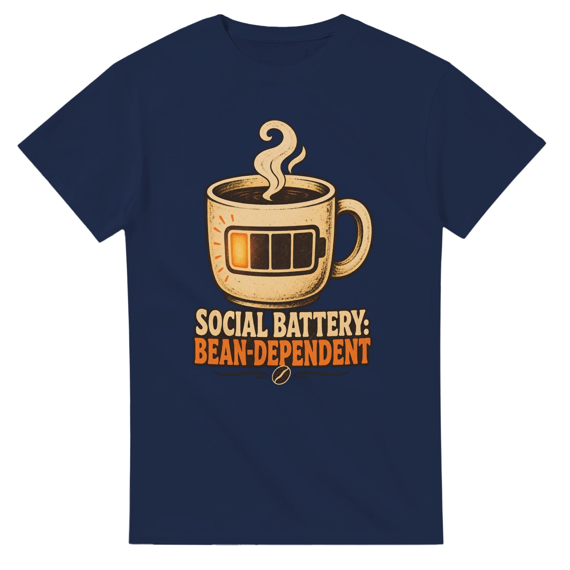 Social Battery: Bean-Dependent Graphic T-shirt — product view 5