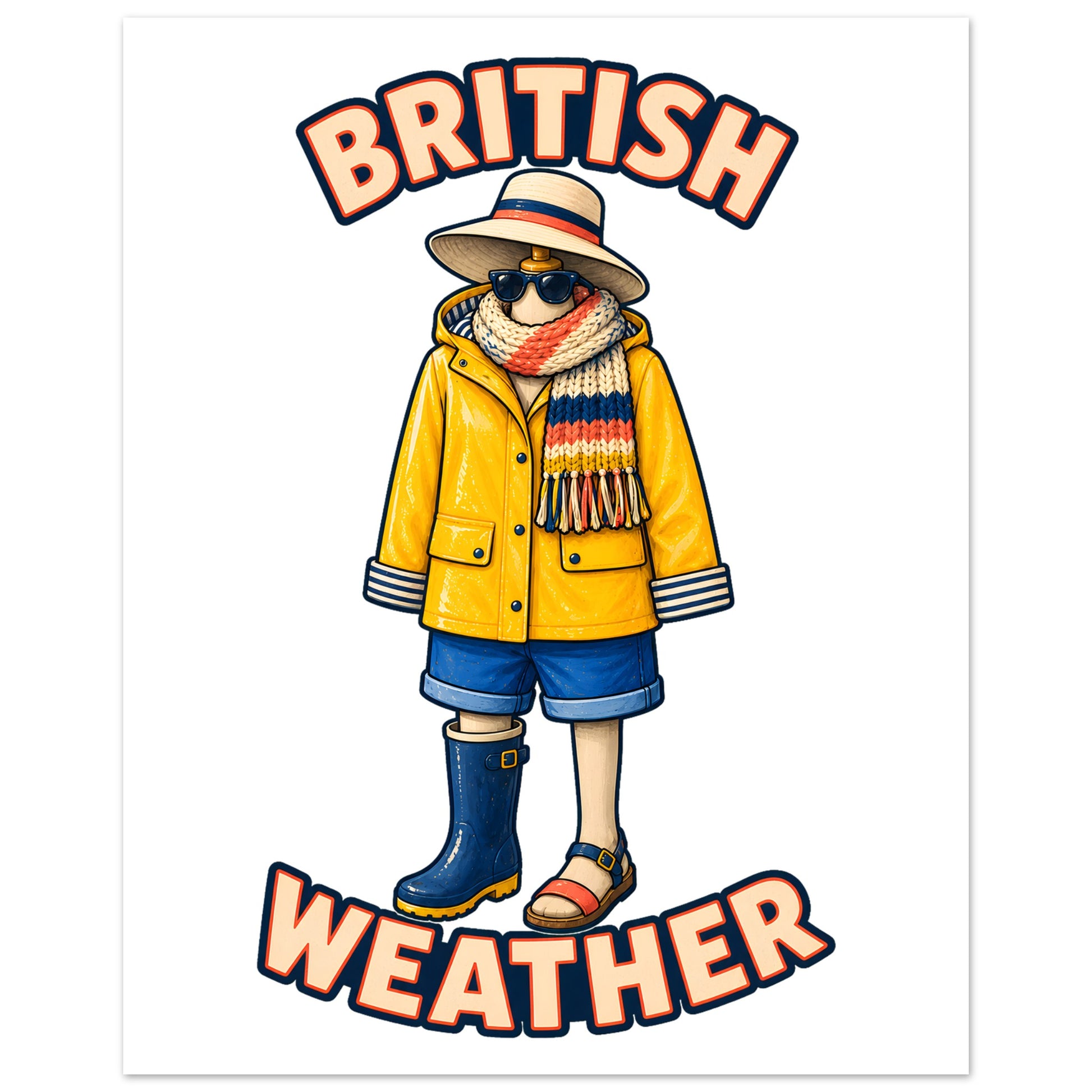 British Weather All-Weather Outfit Poster — product view 3