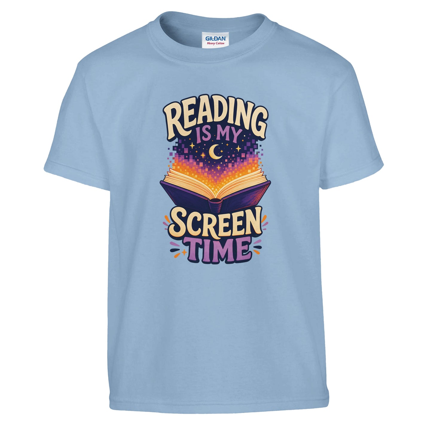 Reading Is My Screen Time Book Graphic Kids' T-shirt — product view 3