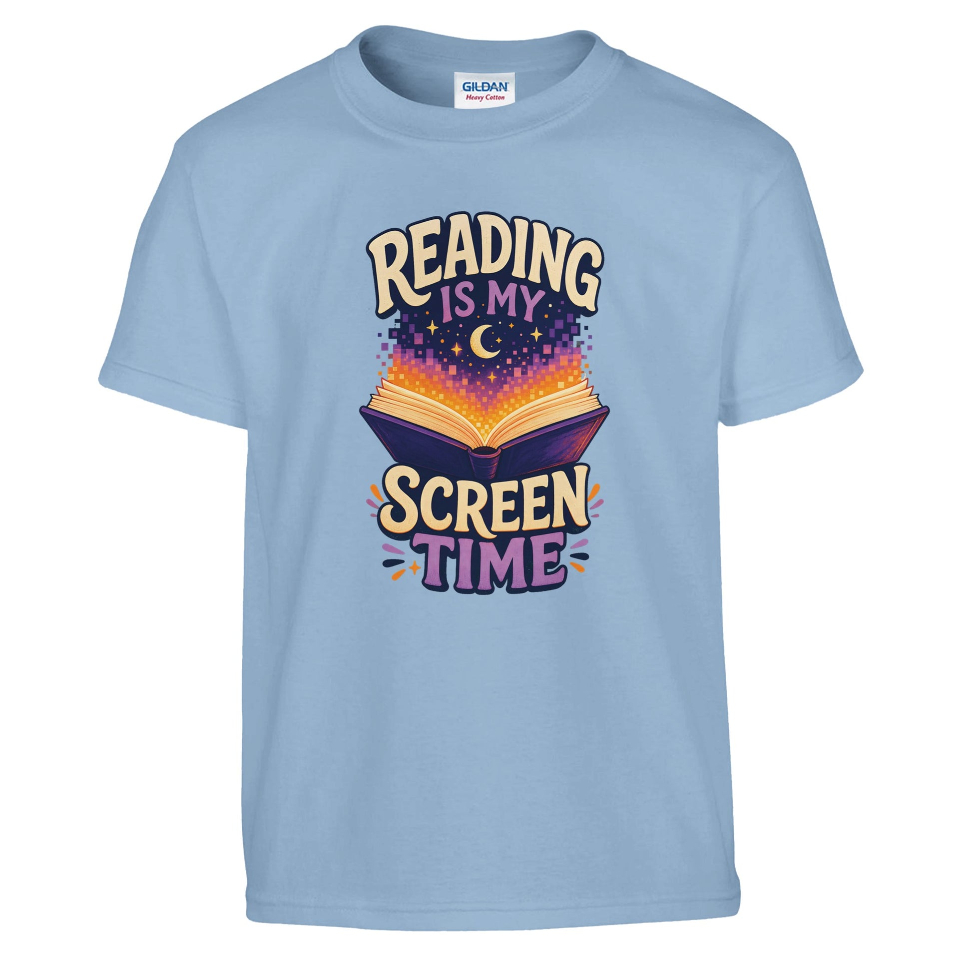 Reading Is My Screen Time Book Graphic Kids' T-shirt — product view 3