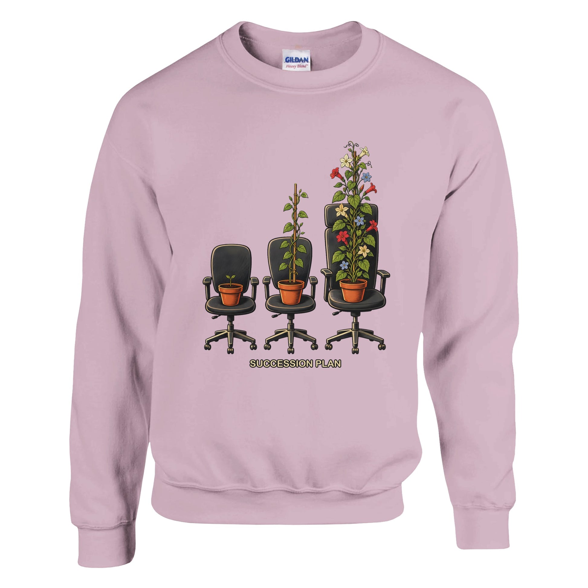 Succession Plan Office Chair Garden Graphic Sweatshirt — product view 9