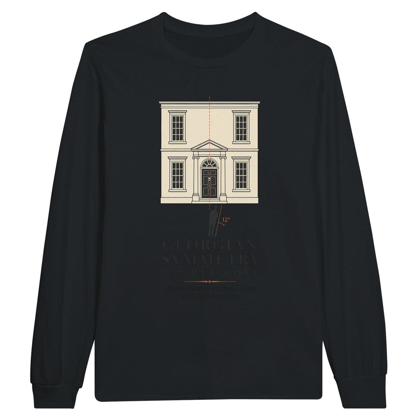 Georgian Symmetry Inspection — Bath Long-Sleeve T-shirt — product view 7