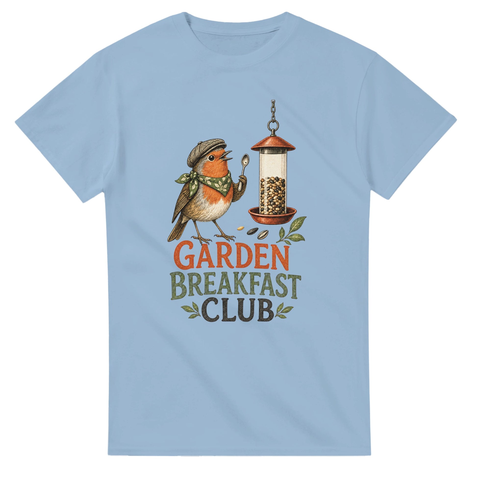 Garden Breakfast Club Robin Graphic T-shirt — product view 3