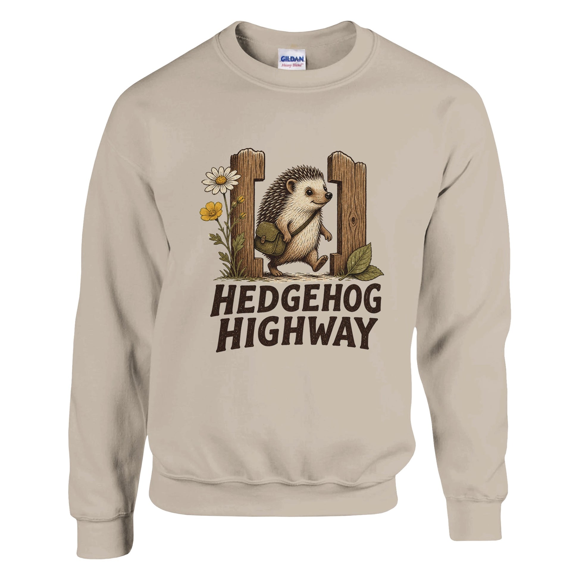 Hedgehog Highway Garden Graphic Sweatshirt — product view 2