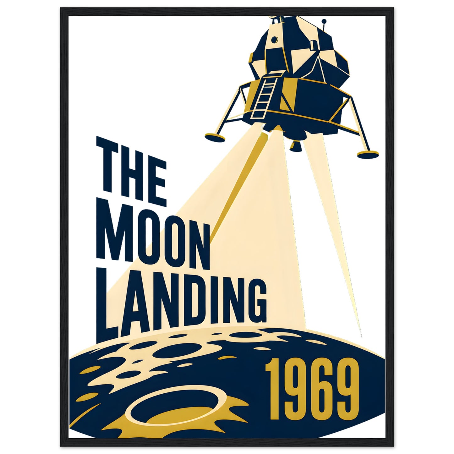 The Moon Landing — 1969 Framed Wall Art — product view 4