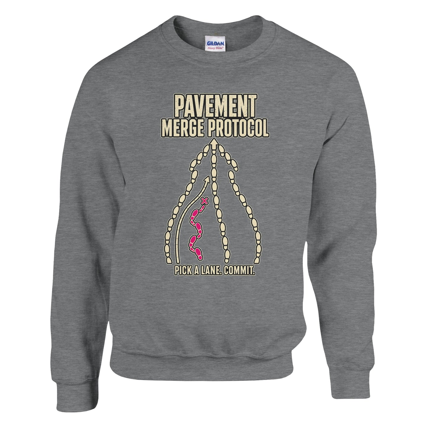 Pavement Merge Protocol — Pick a Lane Sweatshirt — product view 16
