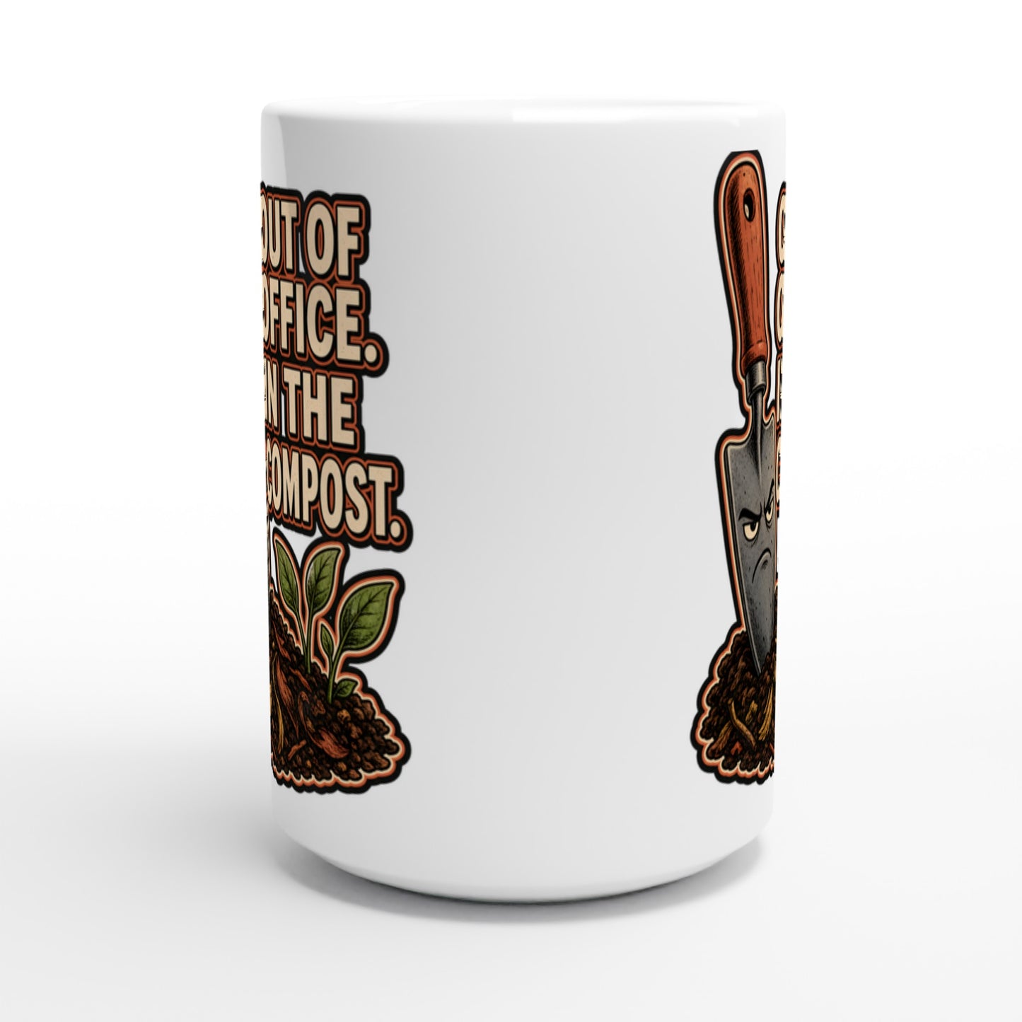 Out of Office, In the Compost Large Mug — product view 2
