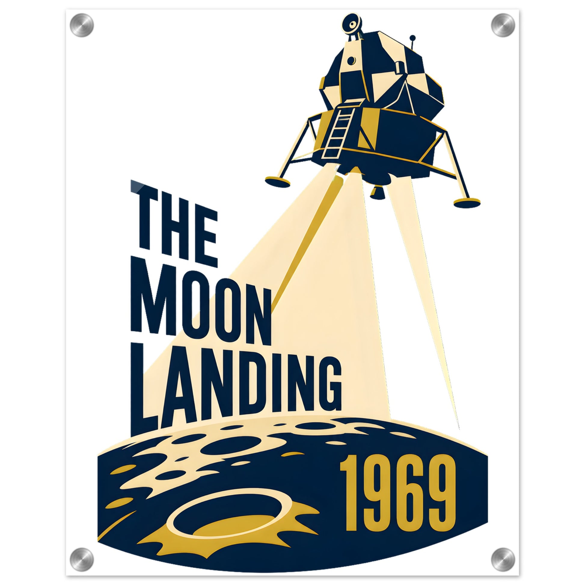 The Moon Landing — 1969 Acrylic Print — product view 2