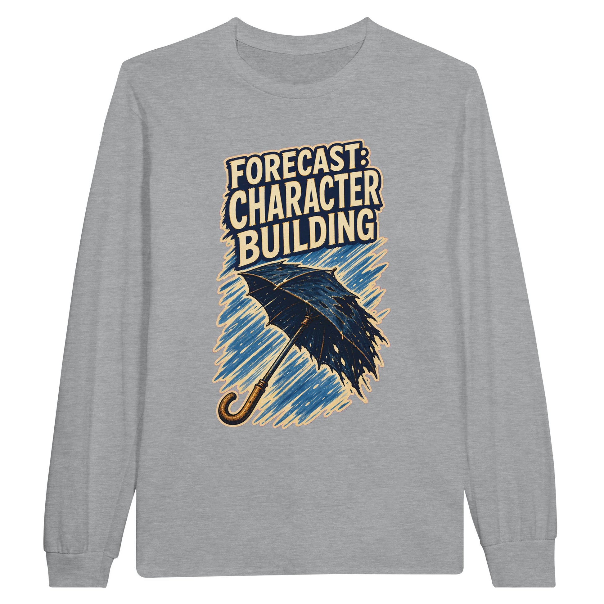 Forecast: Character Building – British Weather Long-Sleeve T-shirt — product view 10