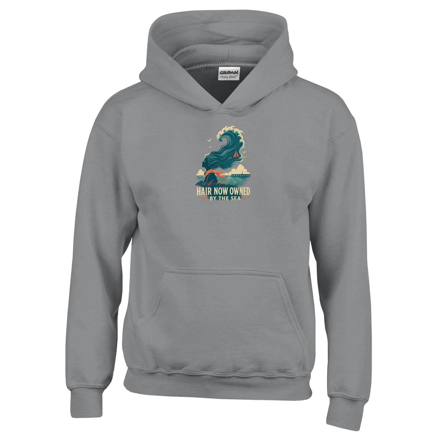 Hair Now Owned by the Sea Kids' Hoodie — product view 13