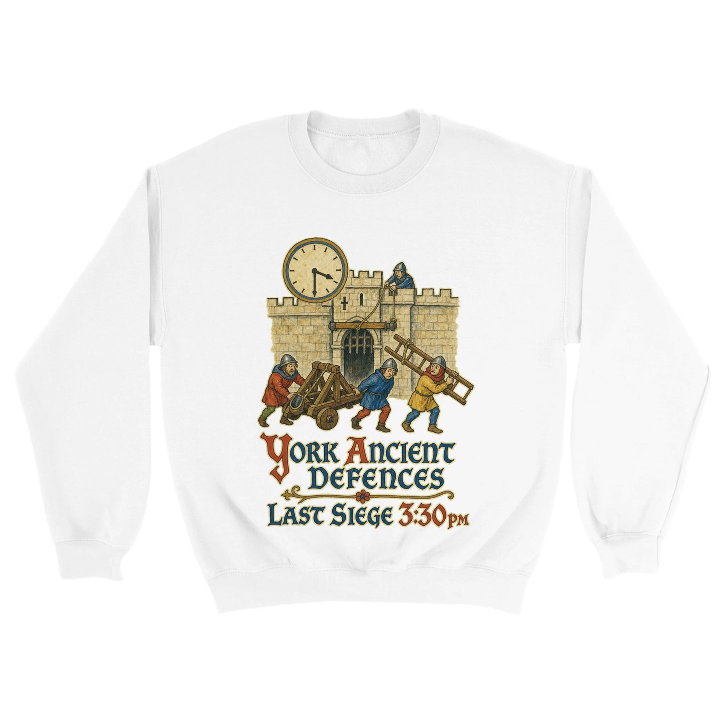 York Ancient Defences – Last Siege 3:30pm Sweatshirt — product view 2
