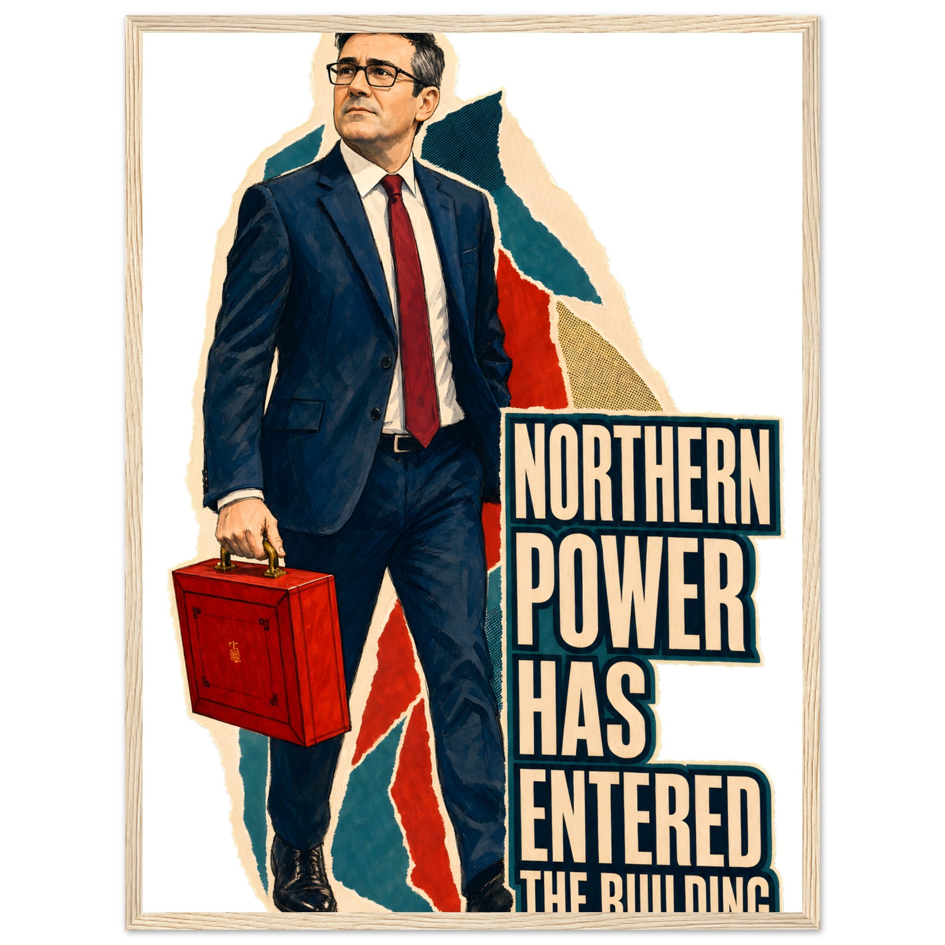 Northern Power Has Entered the Building Tote Bag Framed Wall Art — product view 9