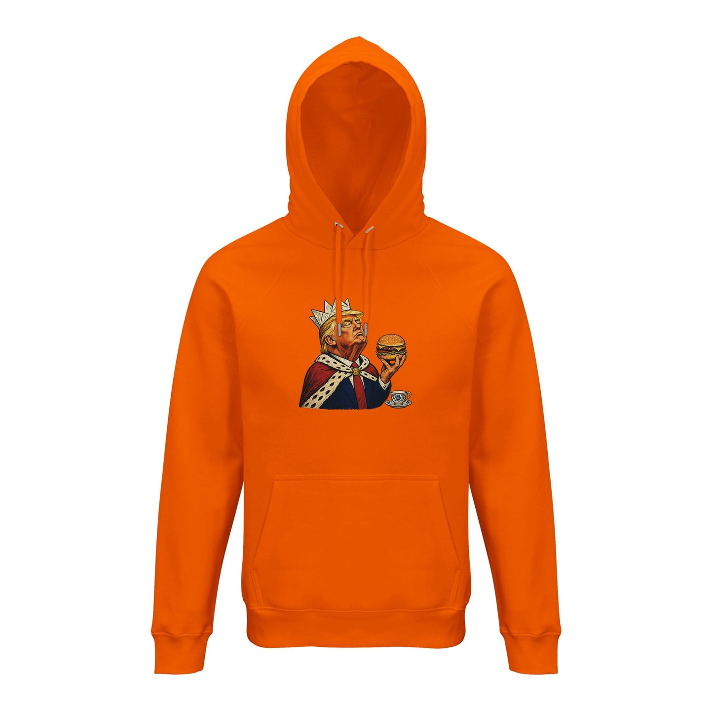 The Very Temporary Monarch — Trump Satire Hoodie — product view 7