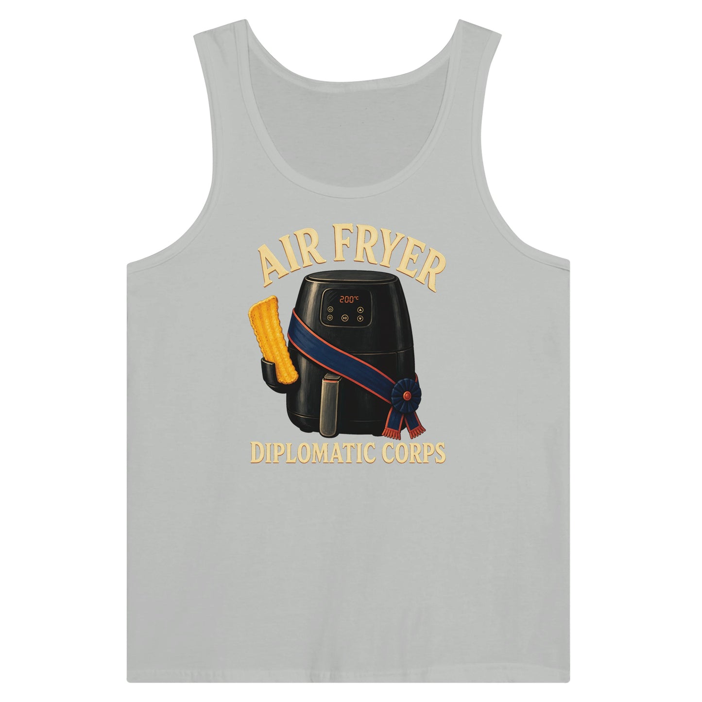 Air Fryer Diplomatic Corps Premium Unisex Tank Top — product view 5