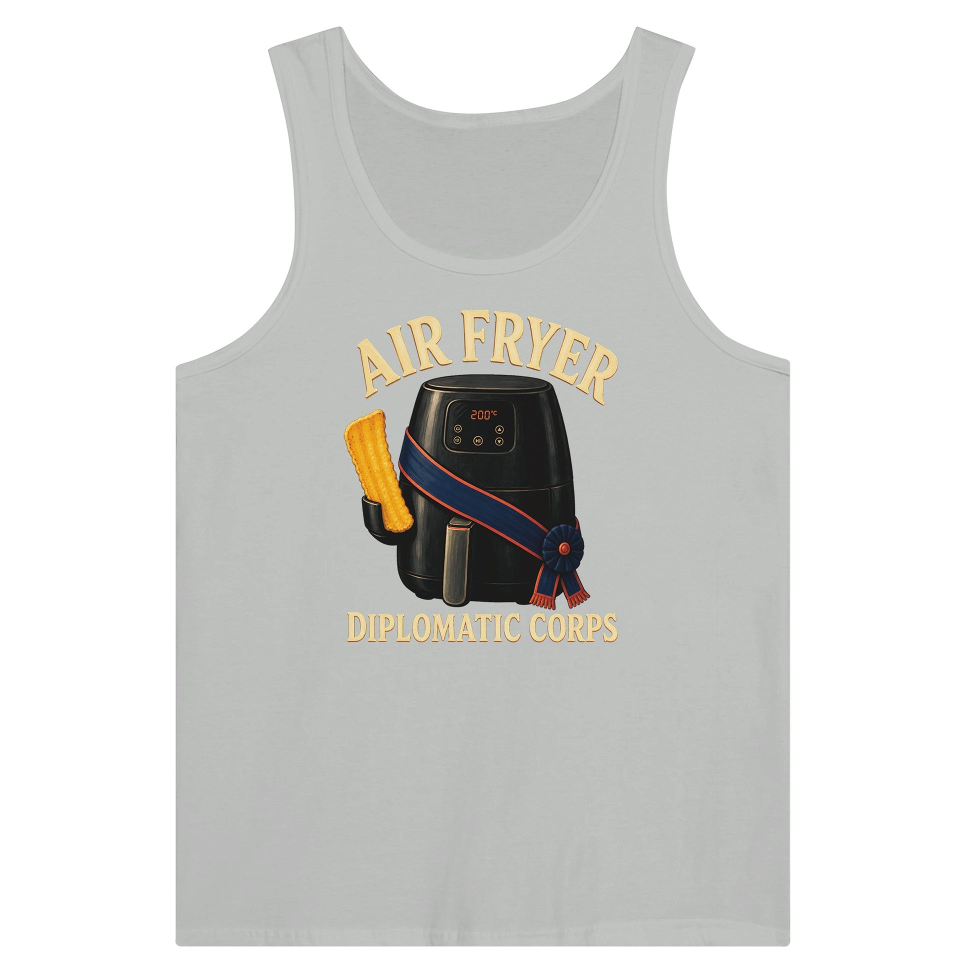 Air Fryer Diplomatic Corps Premium Unisex Tank Top — product view 5