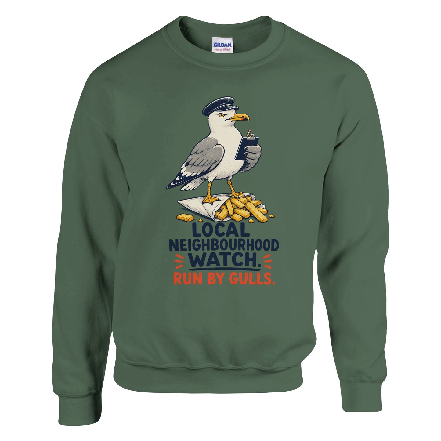 Local Neighbourhood Watch: Run by Gulls Sweatshirt — product view 8